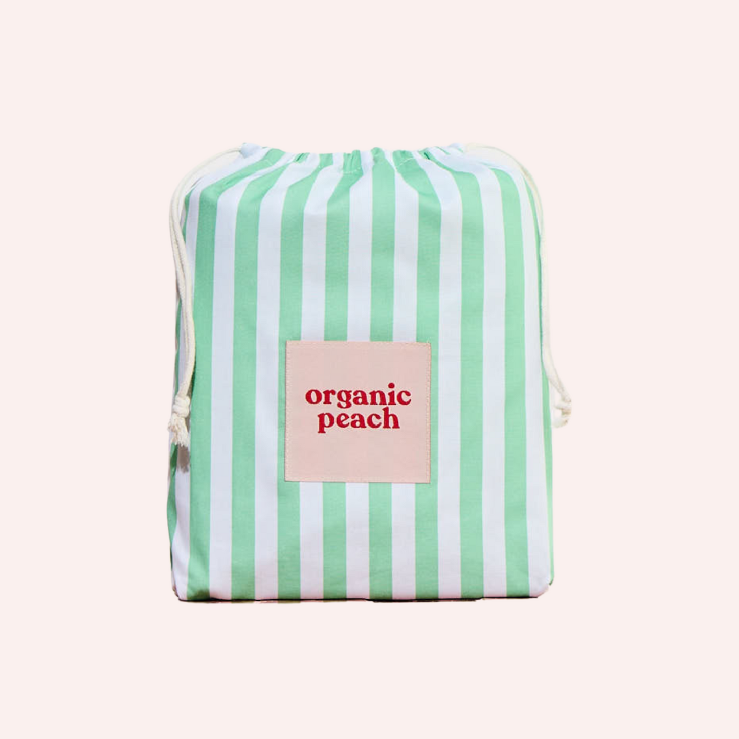 Waterproof Fitted Sheet - Green Stripe