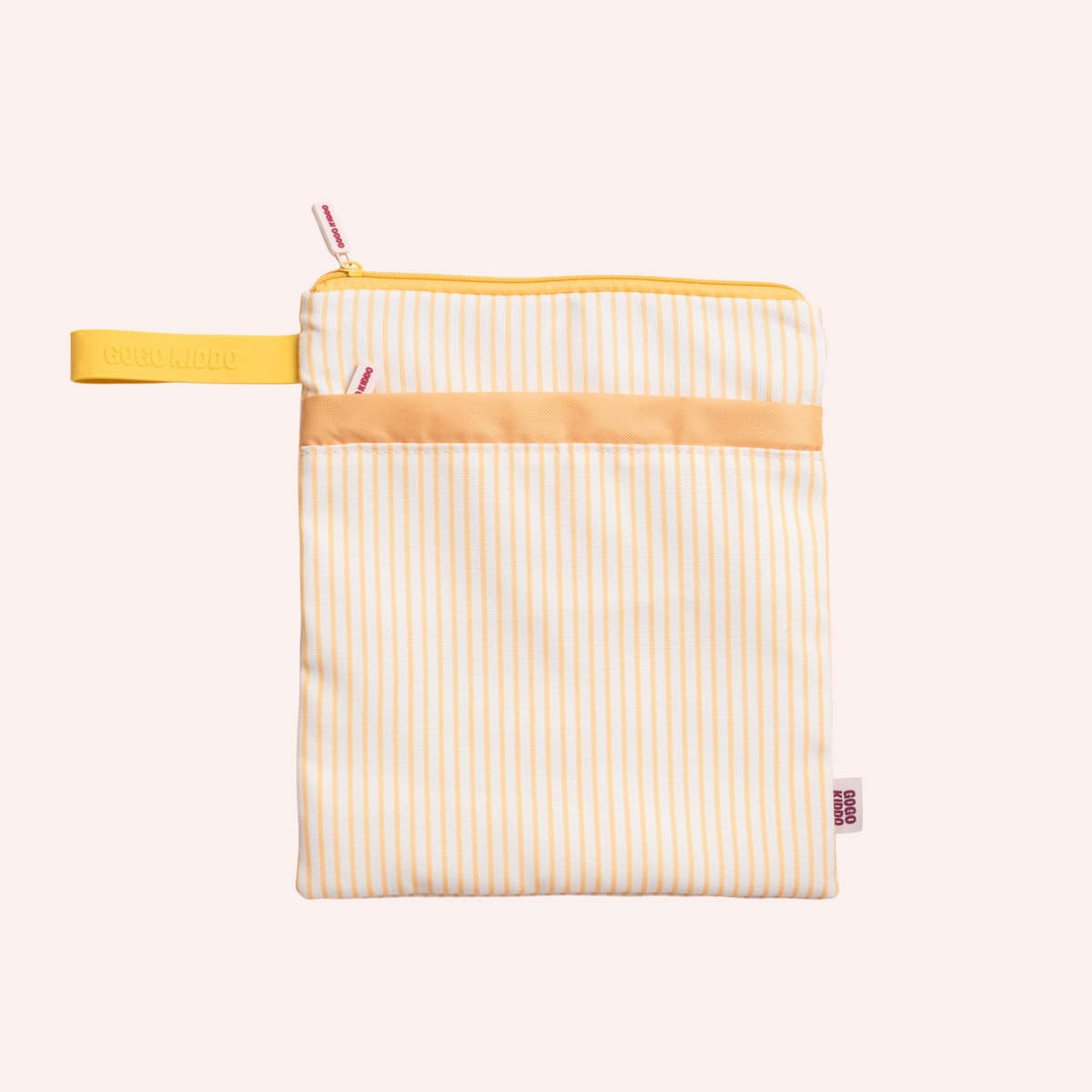 When You Need It Wet Bag - Mustard Stripe