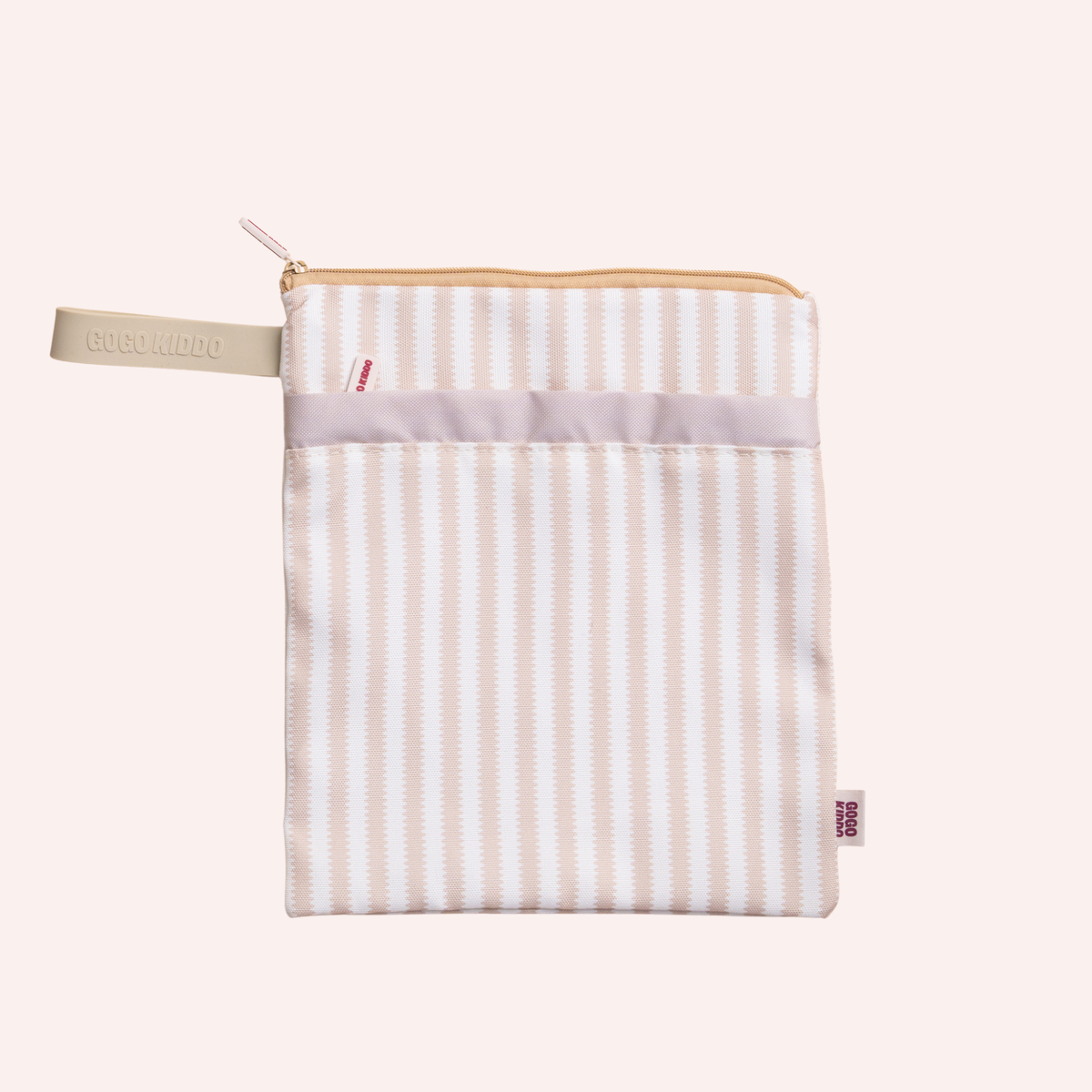 When You Need It Wet Bag - Natural Stripe