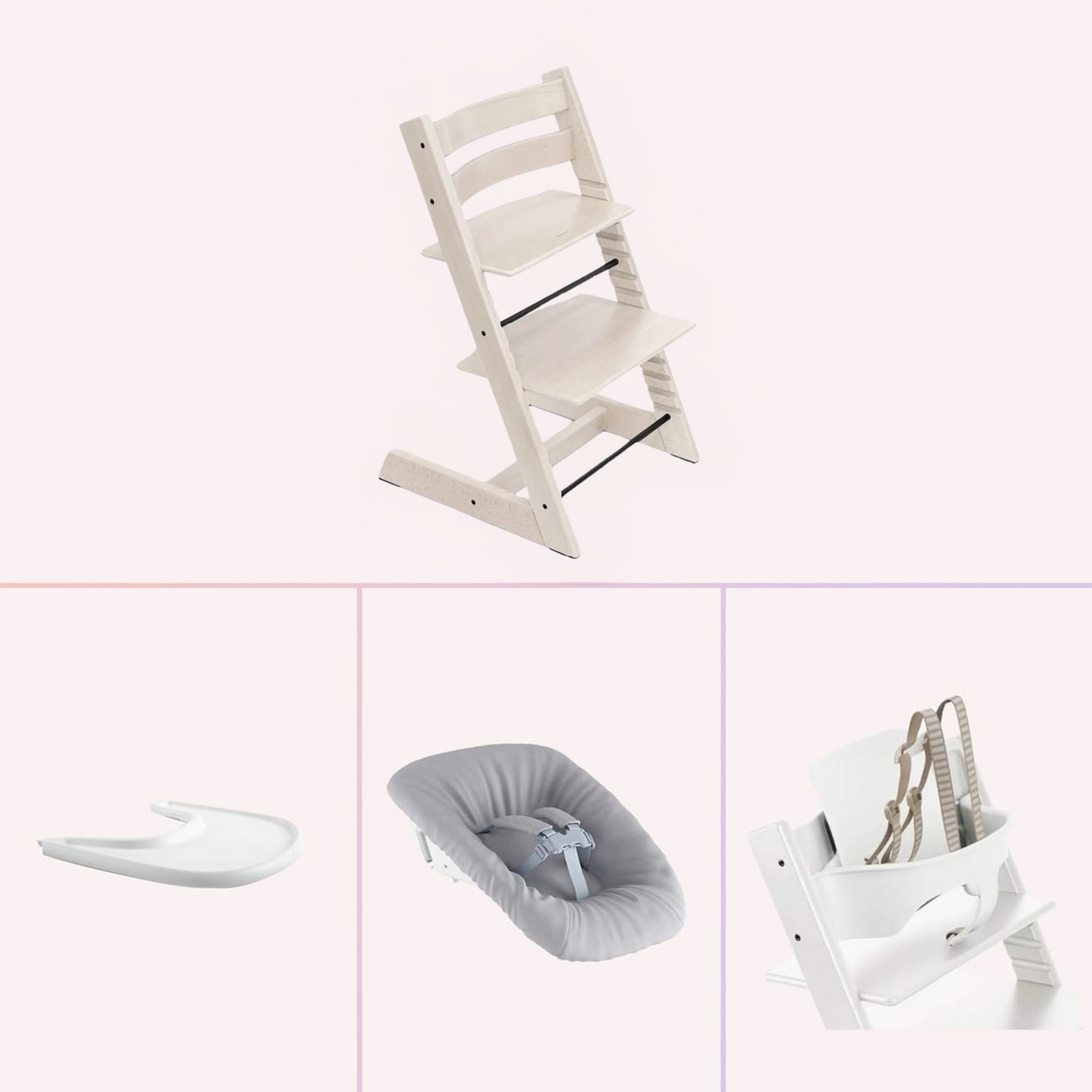Stokke Tripp Trapp Newborn to Solids Highchair Bundle