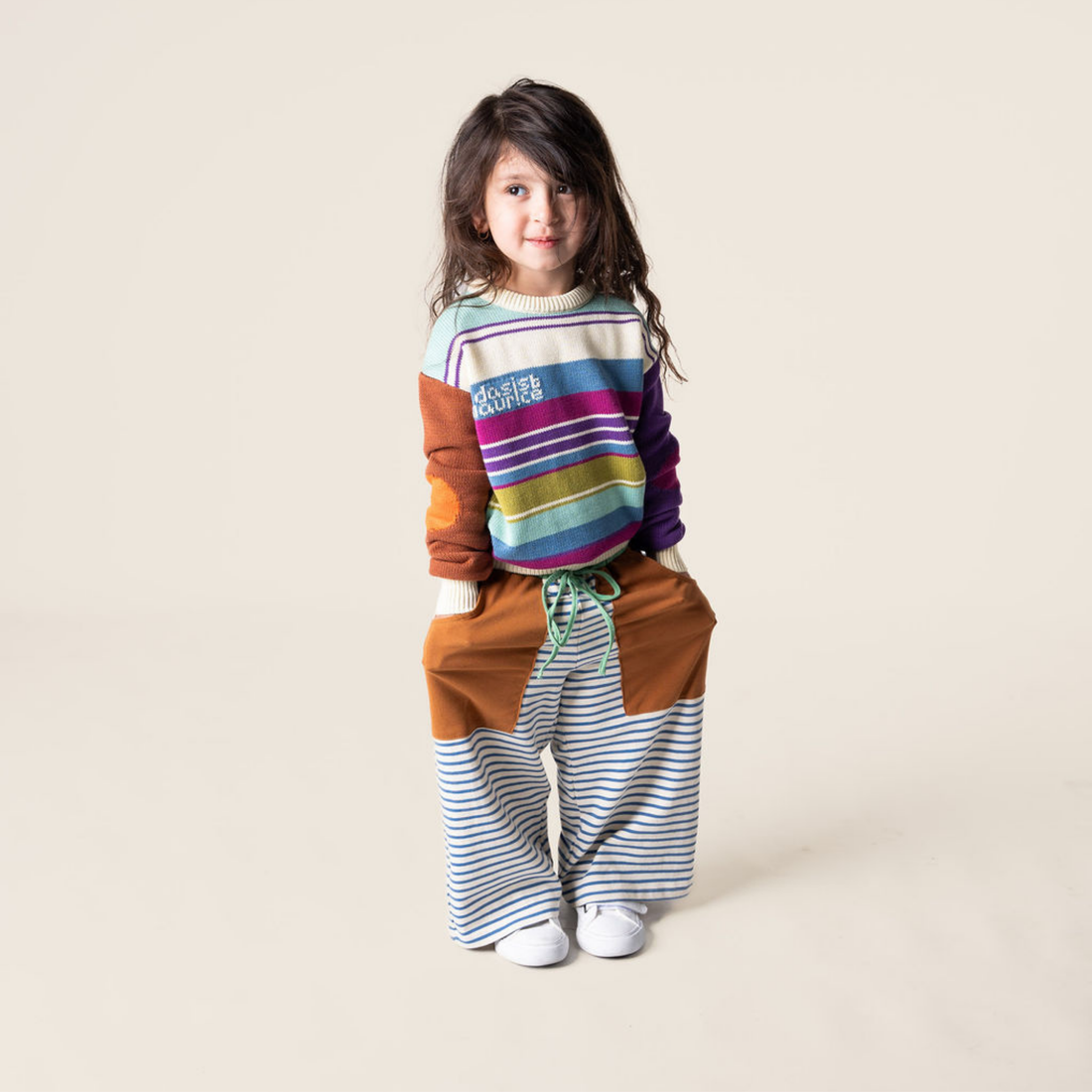 Wide Leg Pants - Stripes