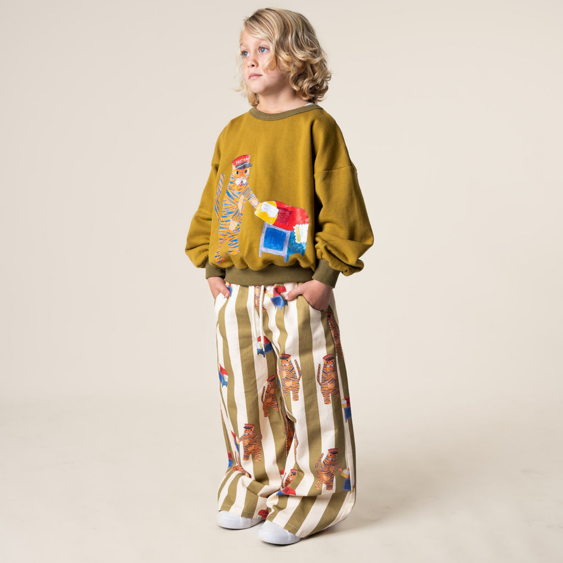 Wide Leg Pants - Tiger the Postie