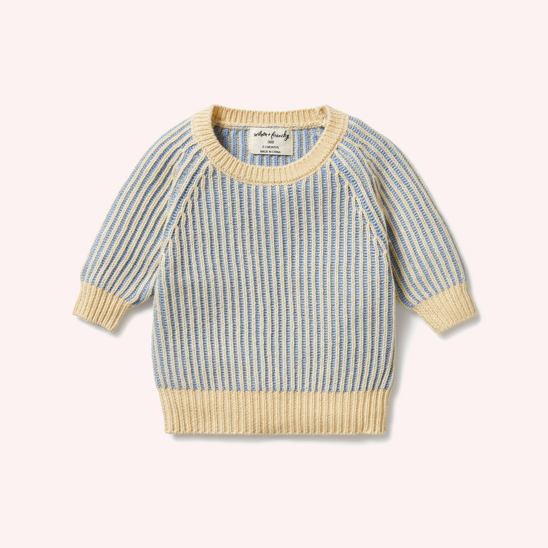 Knitted Ribbed Jumper - Dew