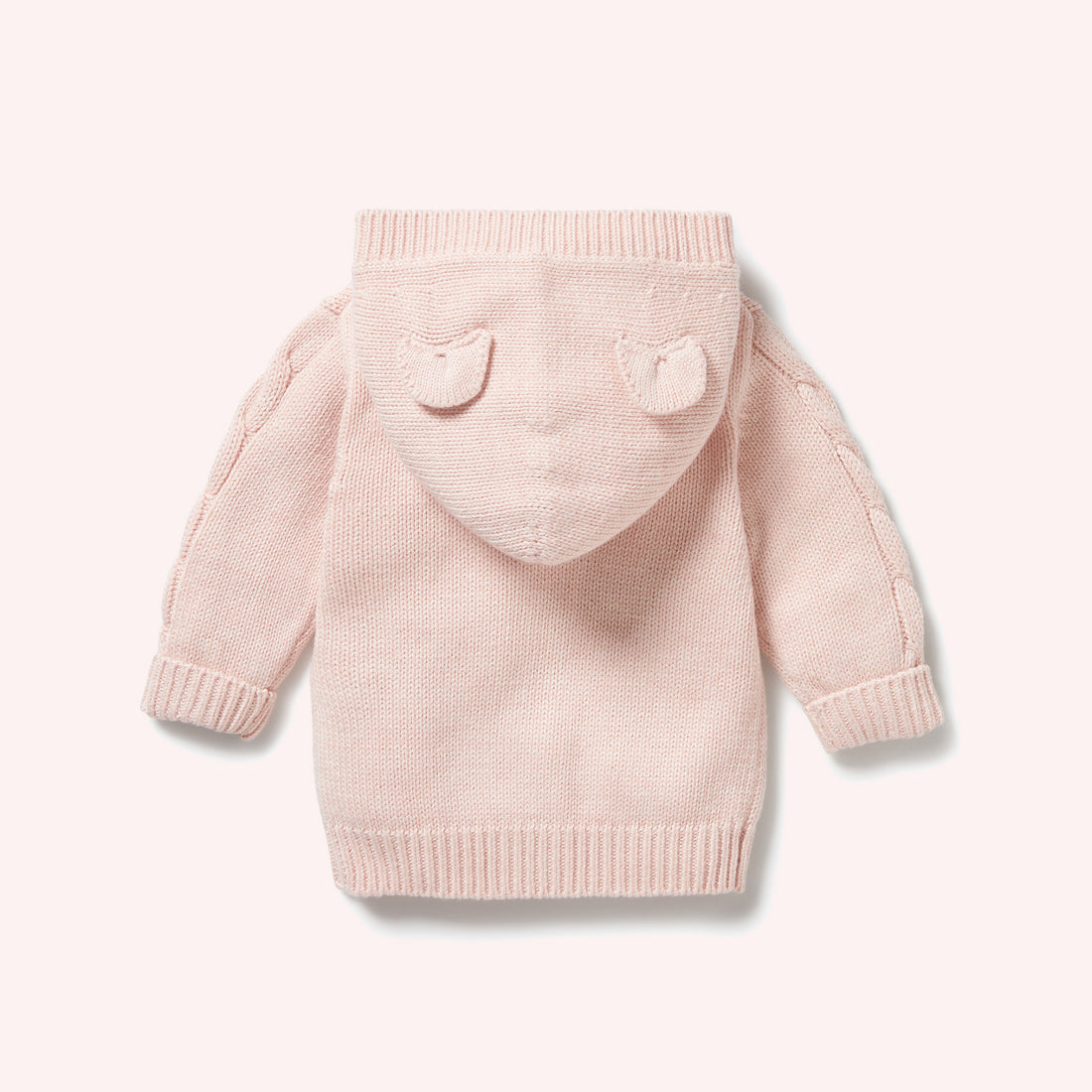 Knitted Cable Jacket - Pink