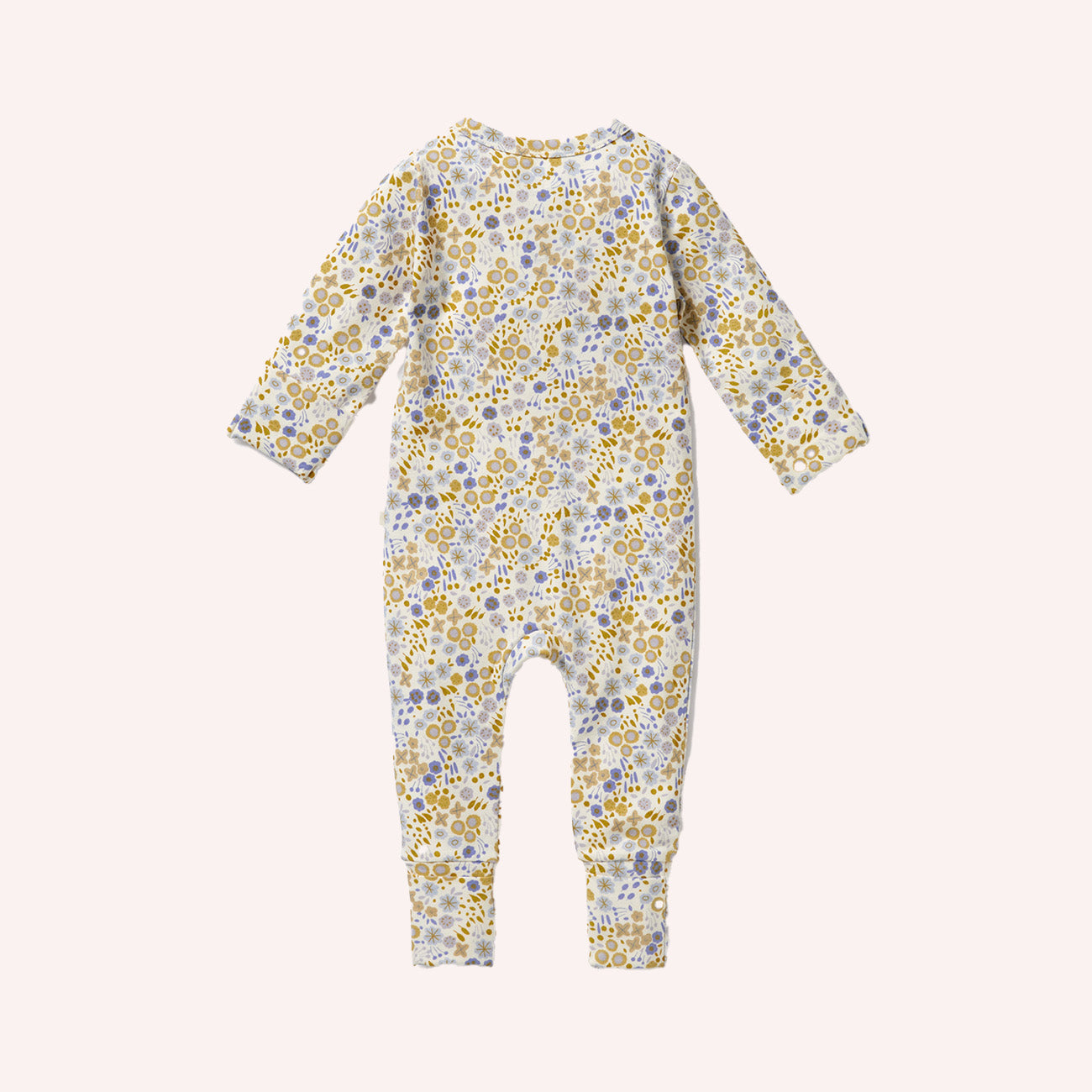 Organic Zipsuit with Feet - Little Meadow