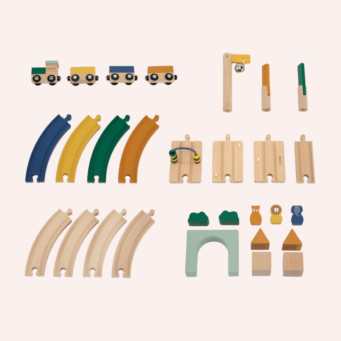 Wooden Railway Set