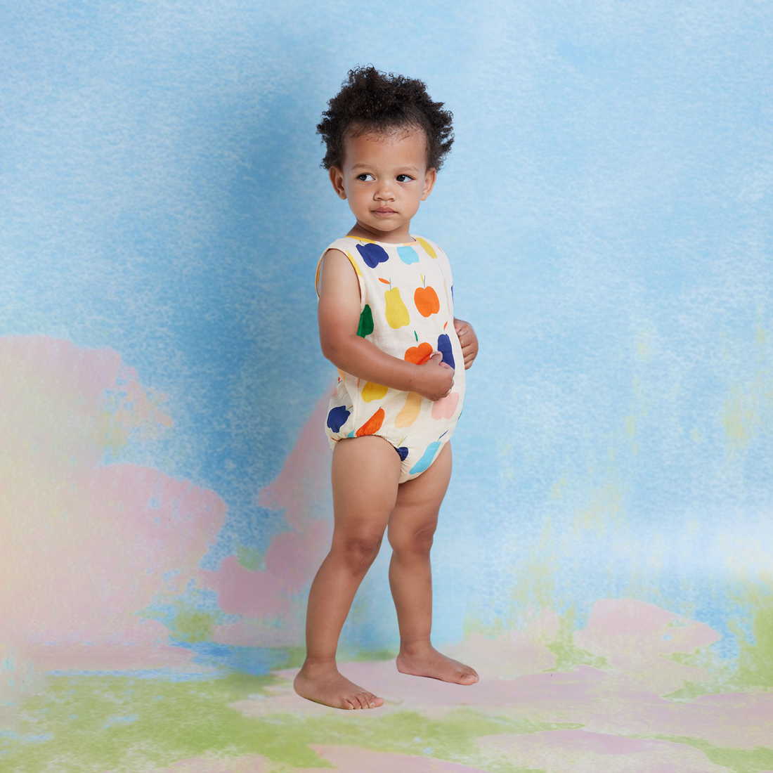Woven Singlet Suit - Tiny Orchard
