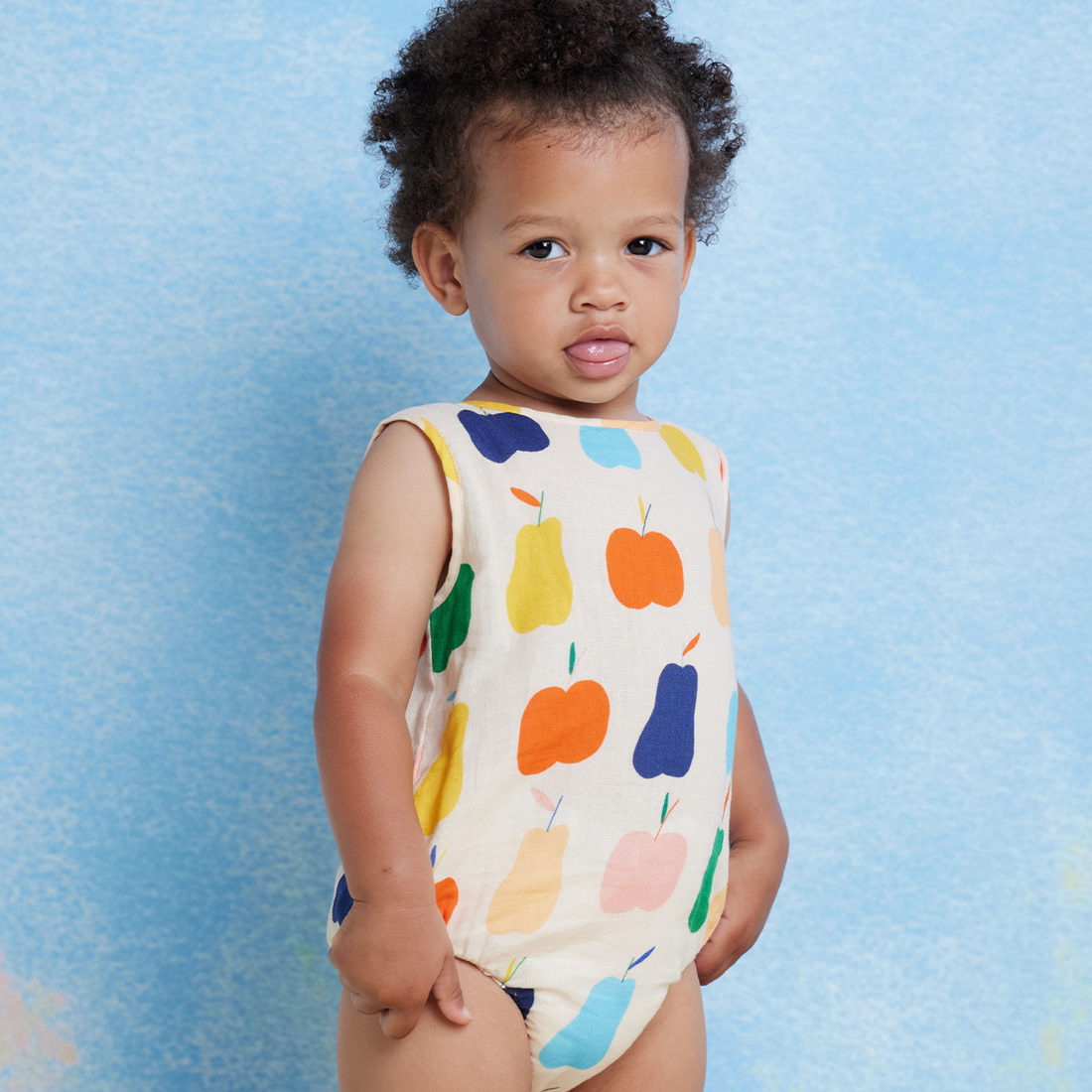 Woven Singlet Suit - Tiny Orchard