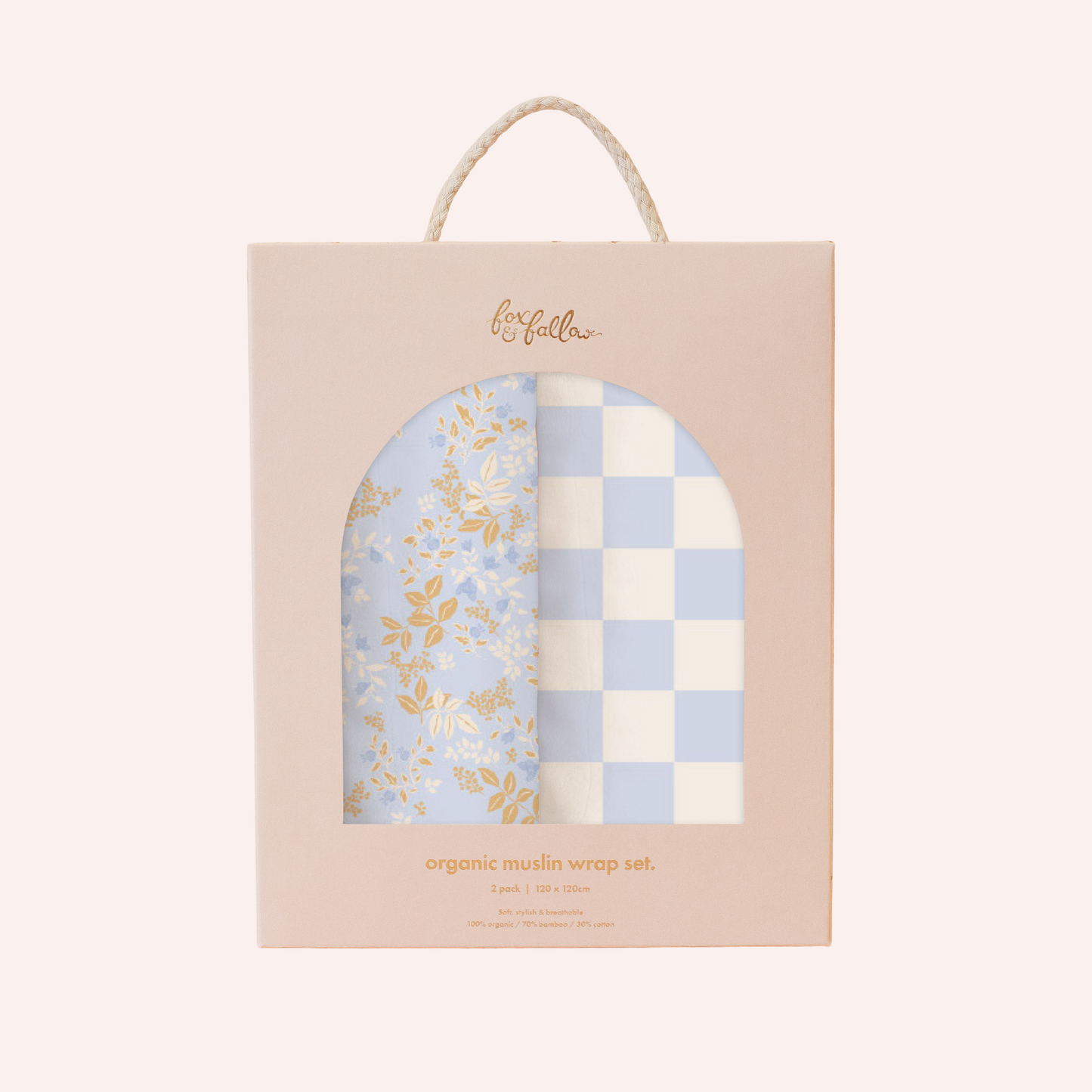 Wrap Set - Powder Check/Delphinium