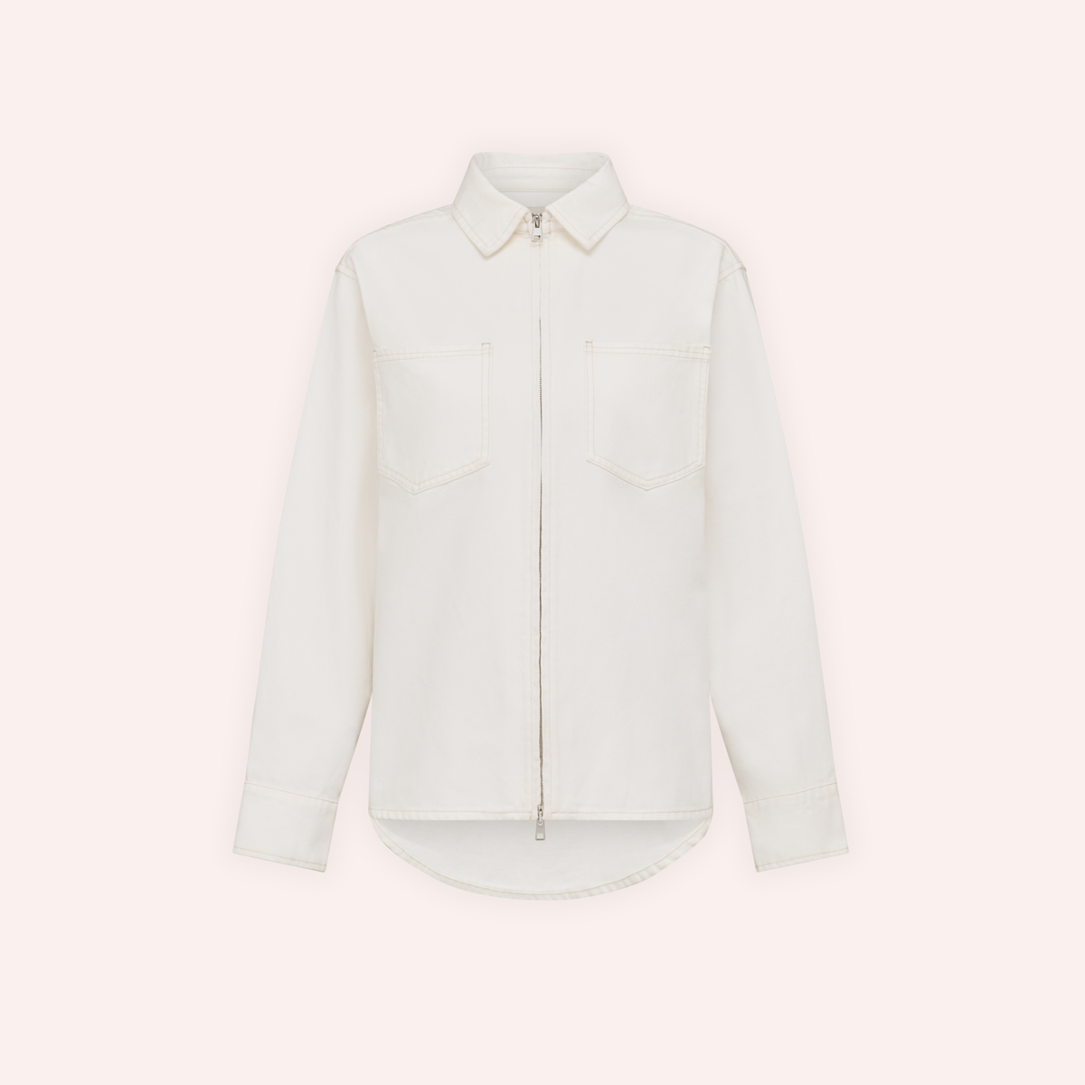 Xander Denim Shirt - White
