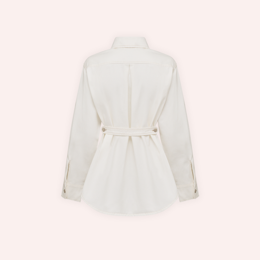 Xander Denim Shirt - White