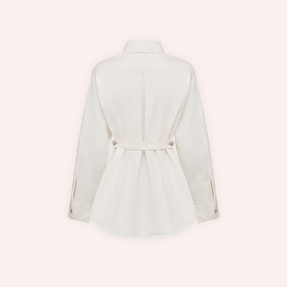Xander Denim Shirt - White