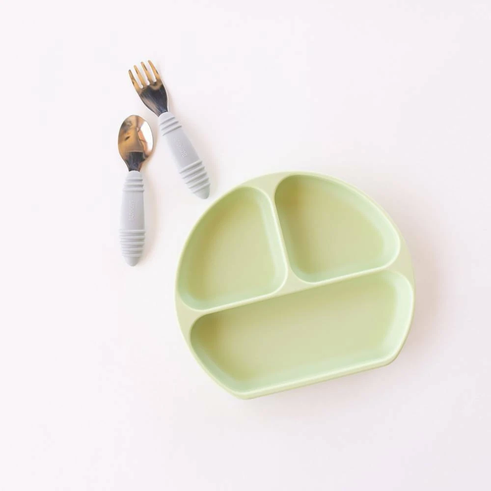 Silicone Grip Dish - Sage