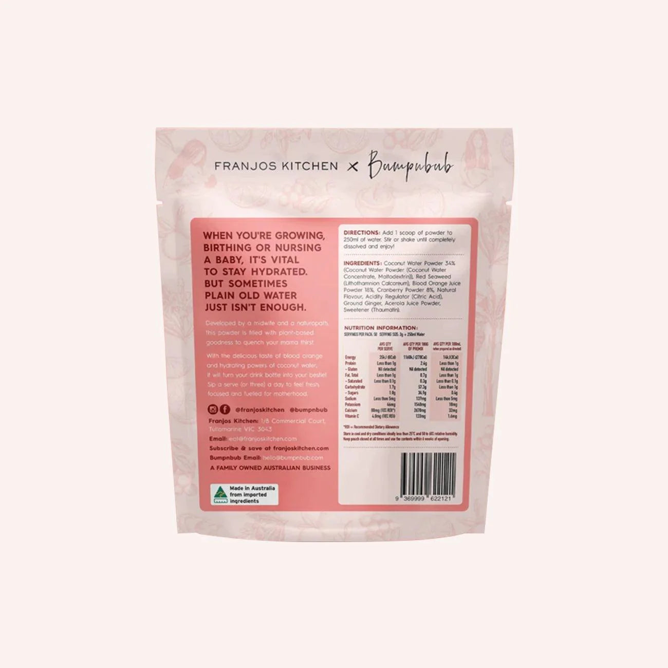 Hydration Powder - Blood Orange & Coconut Blend