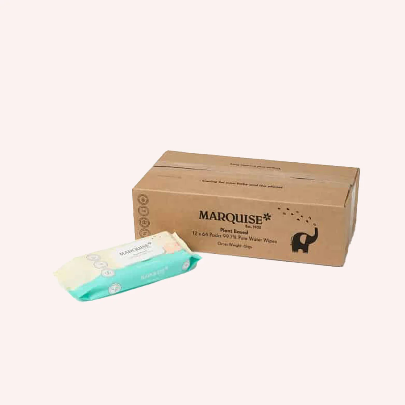 Marquise Eco Real Life Wipes - 64 Pack