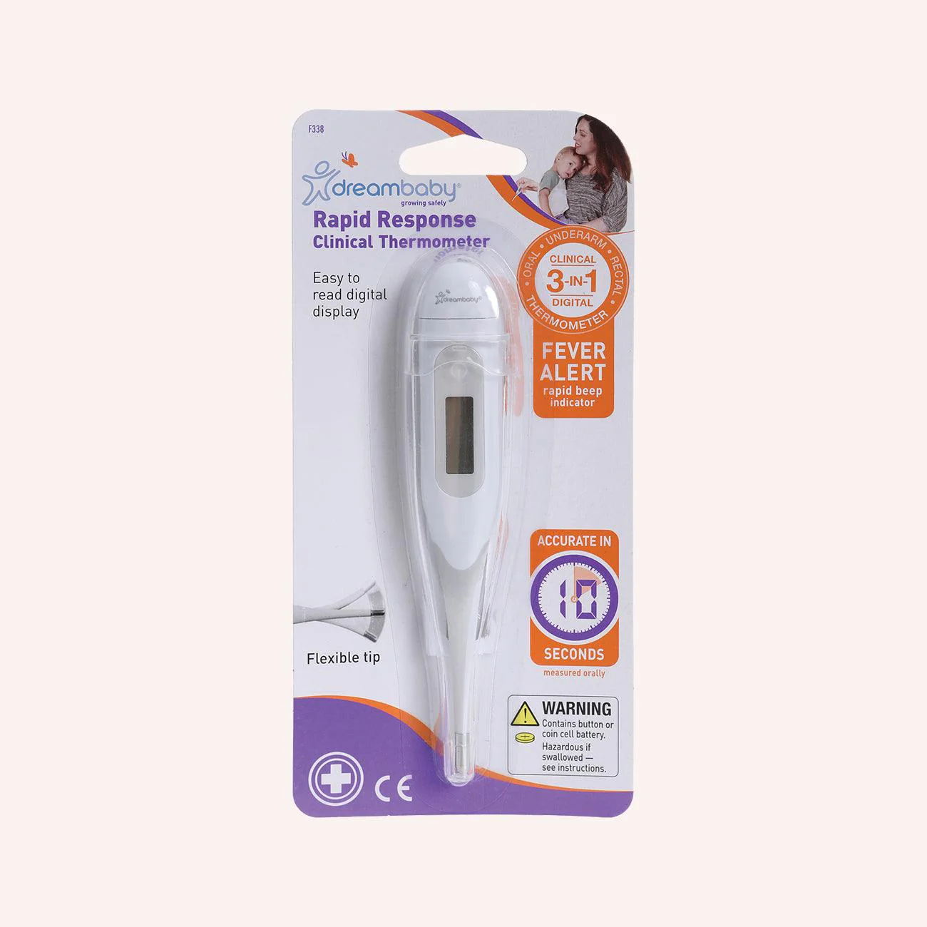 Rapid Response Clinical Thermometer by Dreambaby the memo The Memo