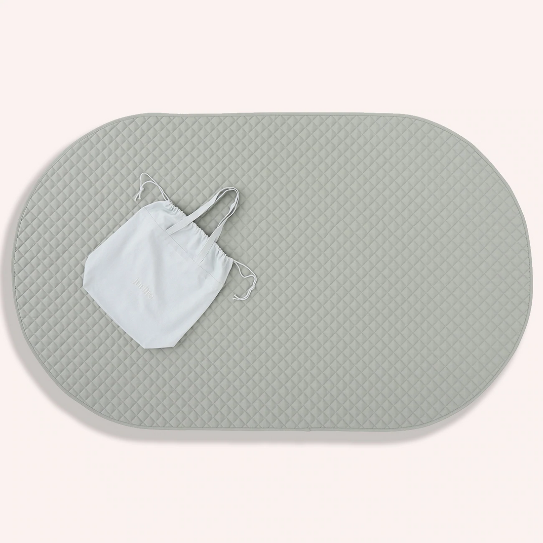 Oval Play Mat - Grey