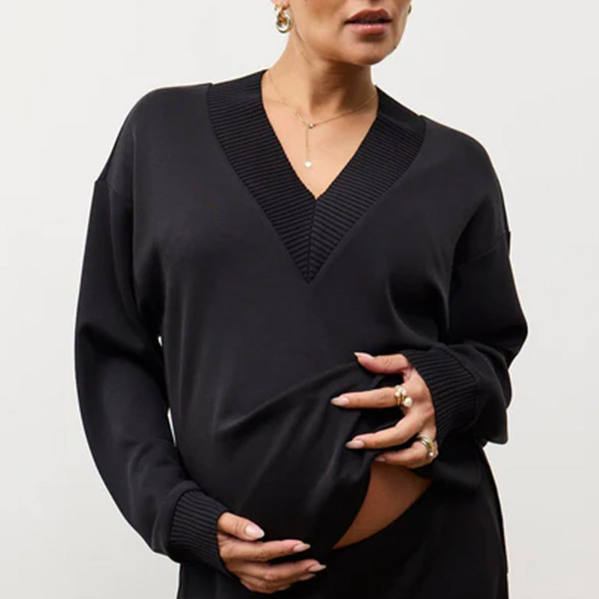 Lucia Lounge Top - Black