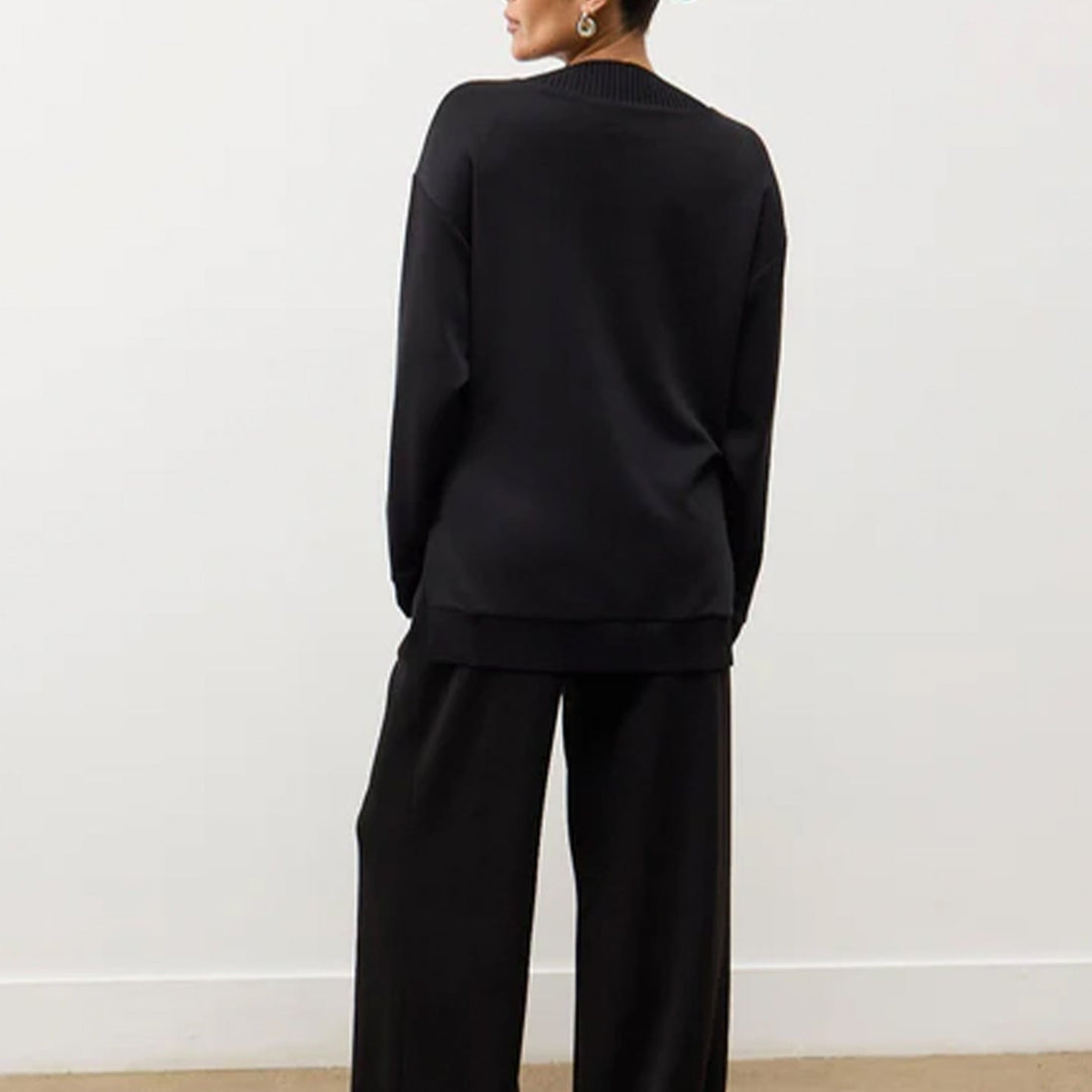 Lucia Lounge Top - Black