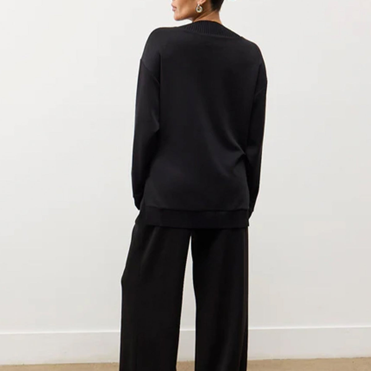 Lucia Lounge Top - Black