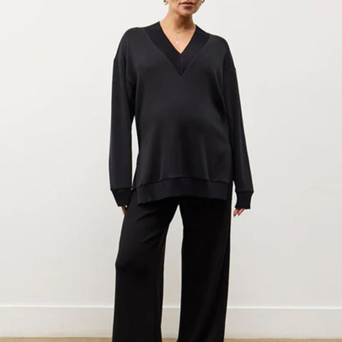 Lucia Lounge Top - Black