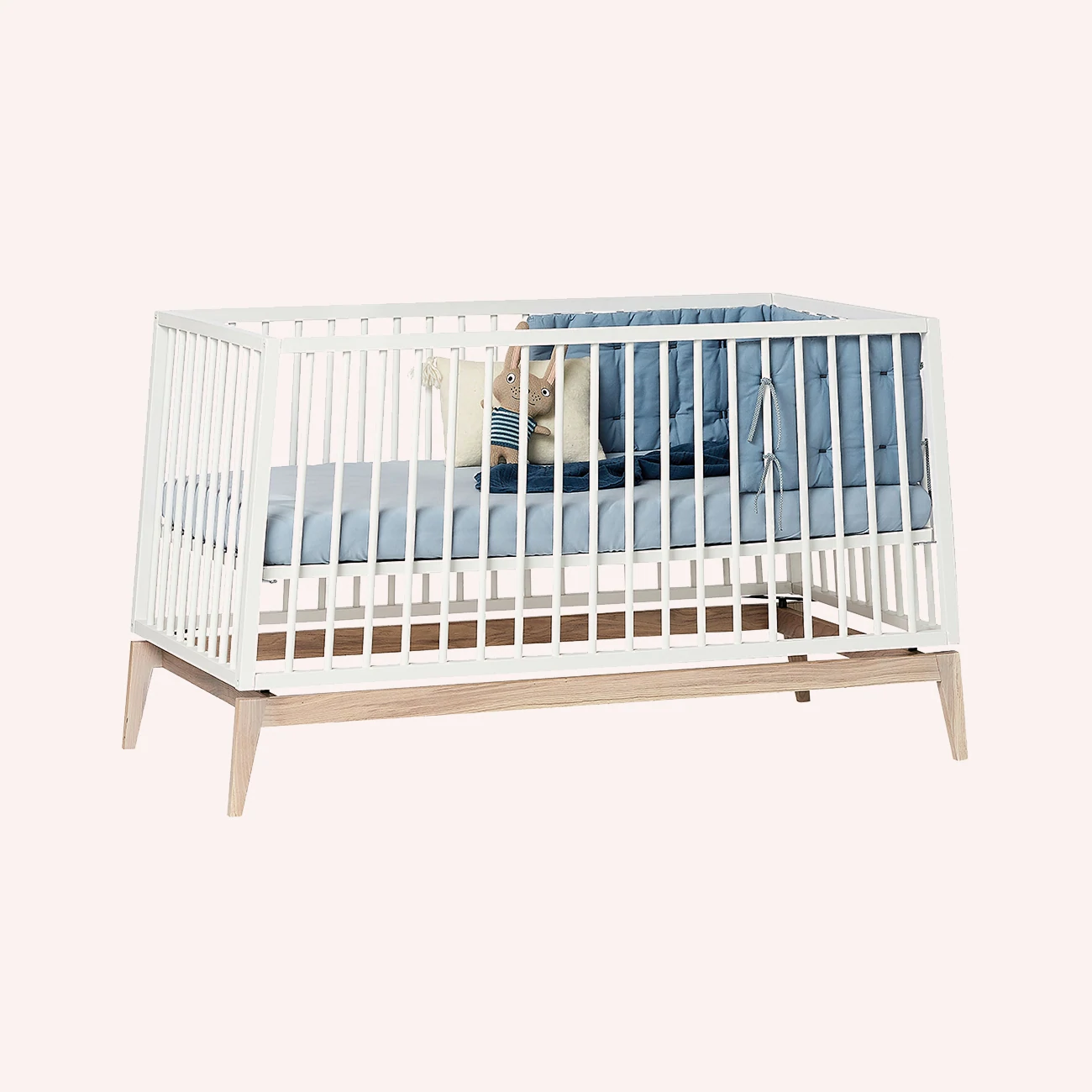 Luna Baby Cot - White 140cm