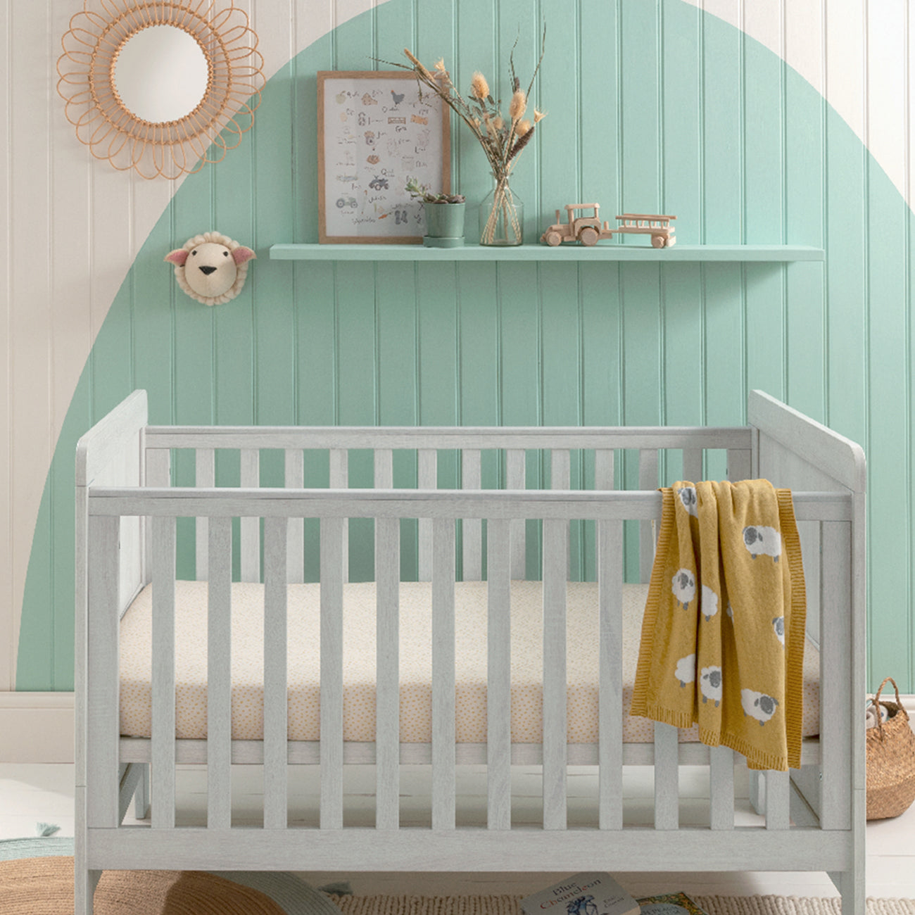 Atlas Cot Bed - White