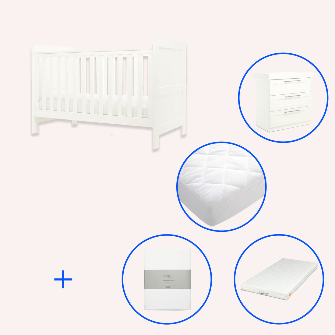 Hampden Nursery Bundle - White
