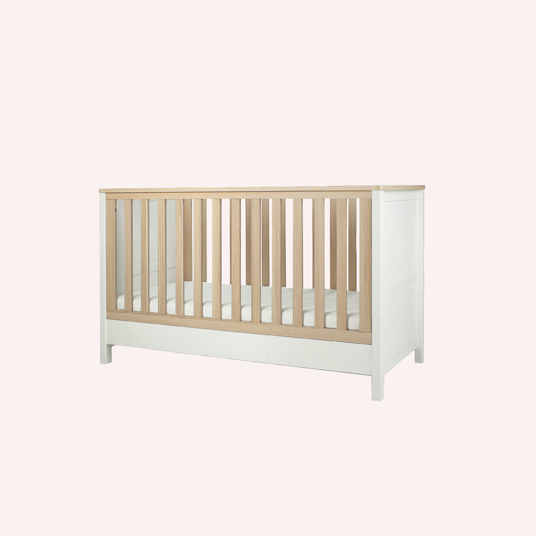 Harwell Cot Bed - White/Natural