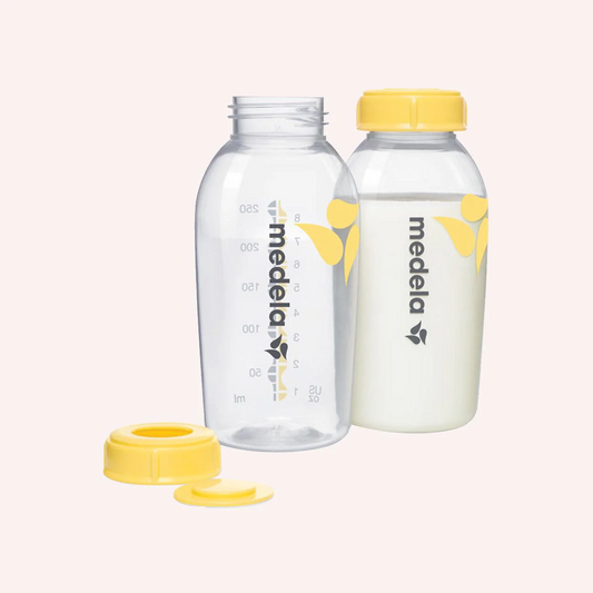 Breastmilk Bottle 250ml - Wide Base Medium Flow Teat - 3pk