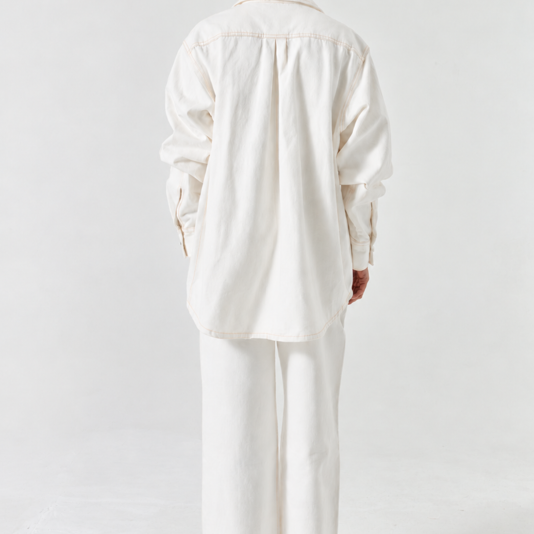 Xander Denim Shirt - White