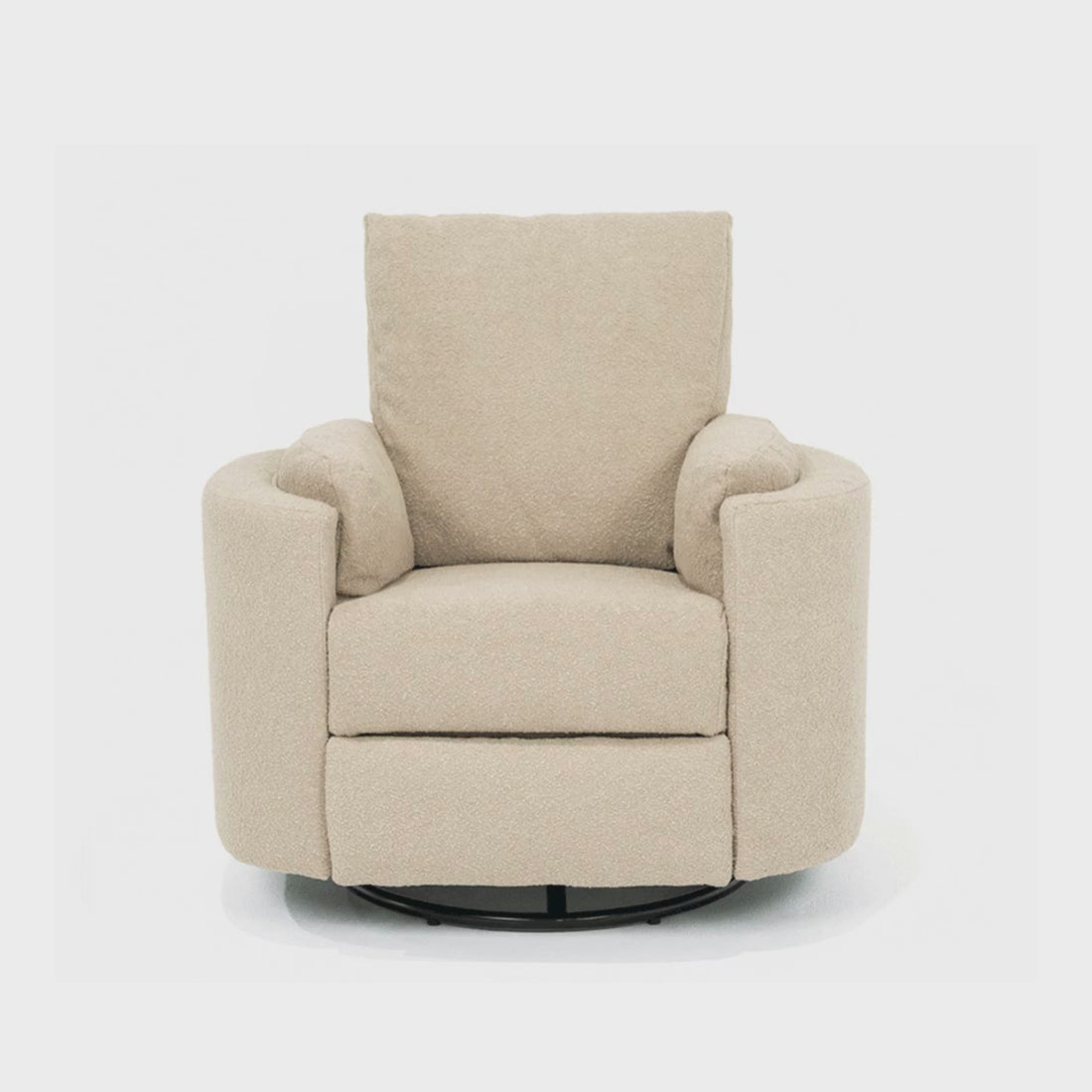 Fluff Mumma Glider Recliner Arm Chair - Biscuit