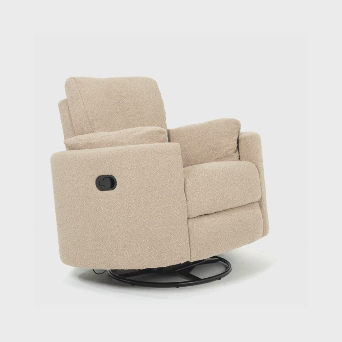 Fluff Mumma Glider Recliner Arm Chair - Biscuit