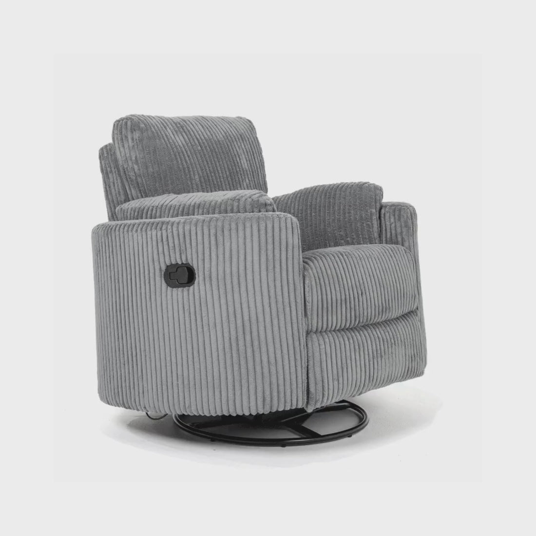Fluff Mumma Glider Recliner Arm Chair - Grey