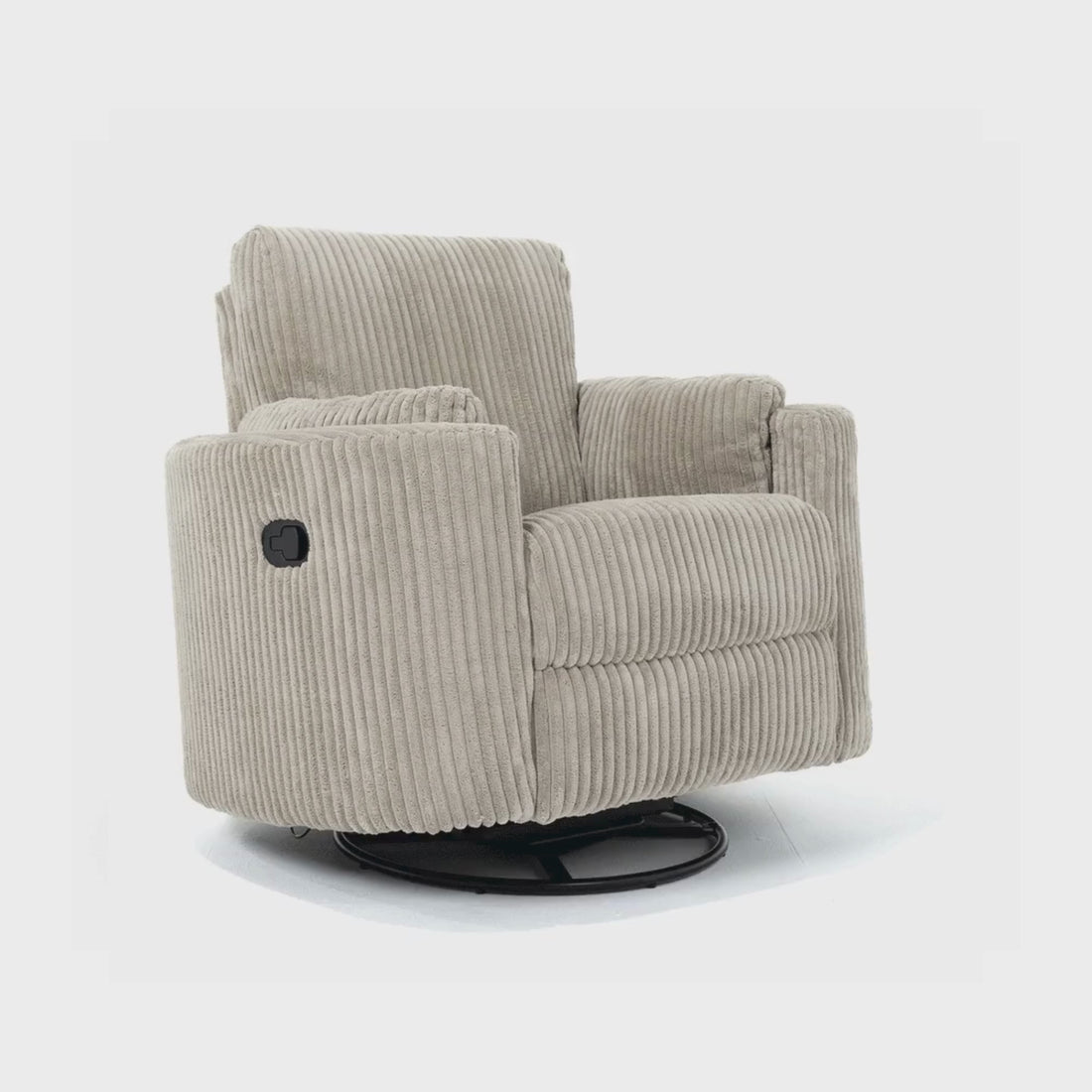Fluff Mumma Glider Recliner Arm Chair - Light Grey