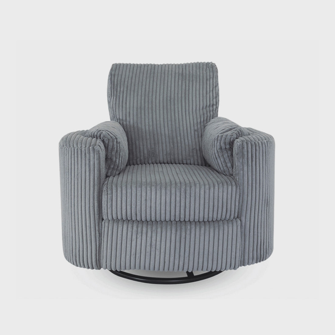 Fluff Mumma Glider Recliner Arm Chair - Grey