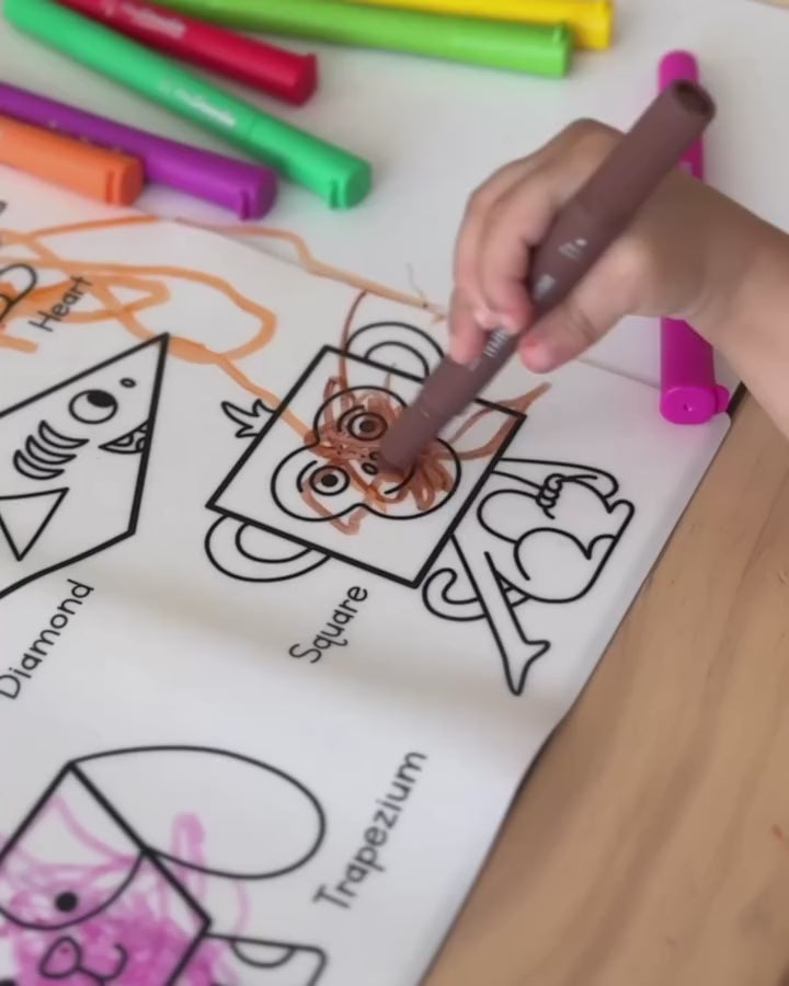 Colouring & Doodle Mat - My First Shapes