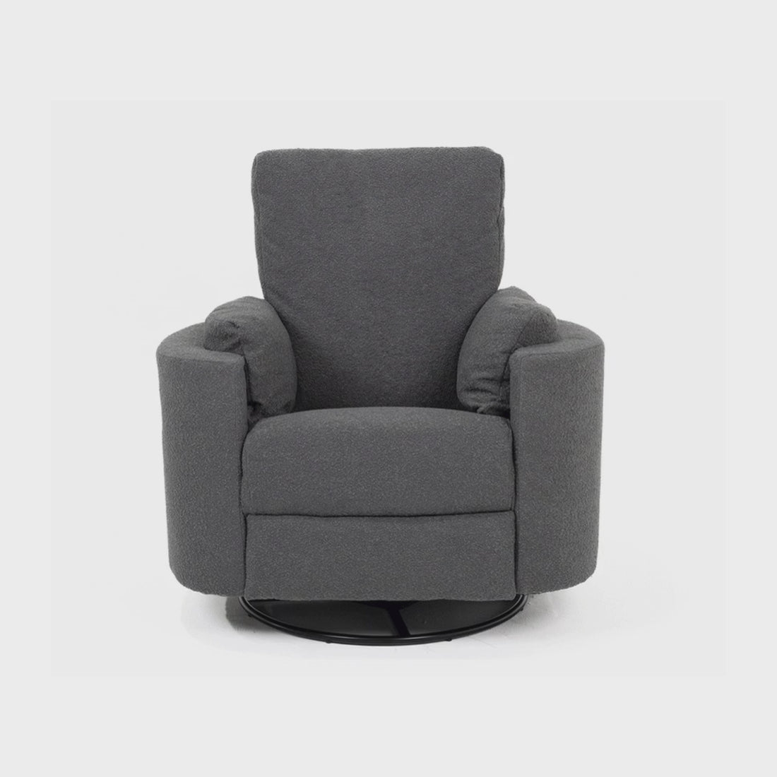 Fluff Mumma Glider Recliner Arm Chair - Steel
