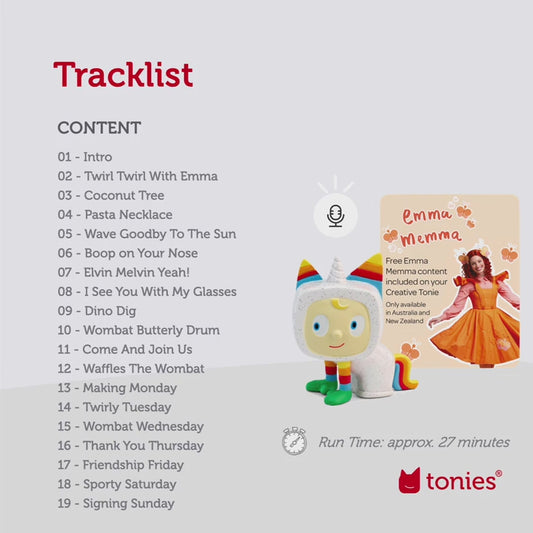 Tonie Audio Character - Creative-Tonie x Emma Memma - Unicorn