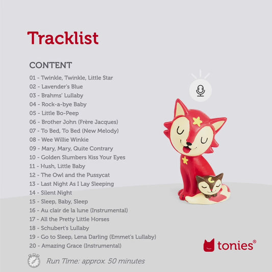Tonie Audio Character - Favourite Children's Songs - Bedtime & Lullabies