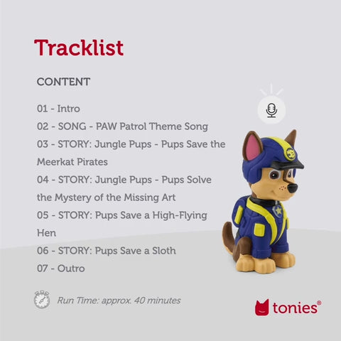 Tonie Audio Character - Paw Patrol - Jungle Pups - Chase