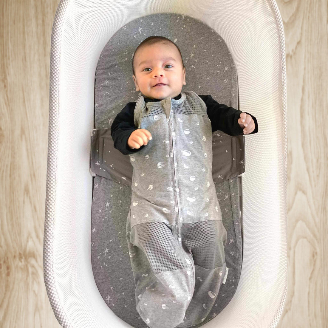 SNOO Sleep Sack Grey Planets - Main Image