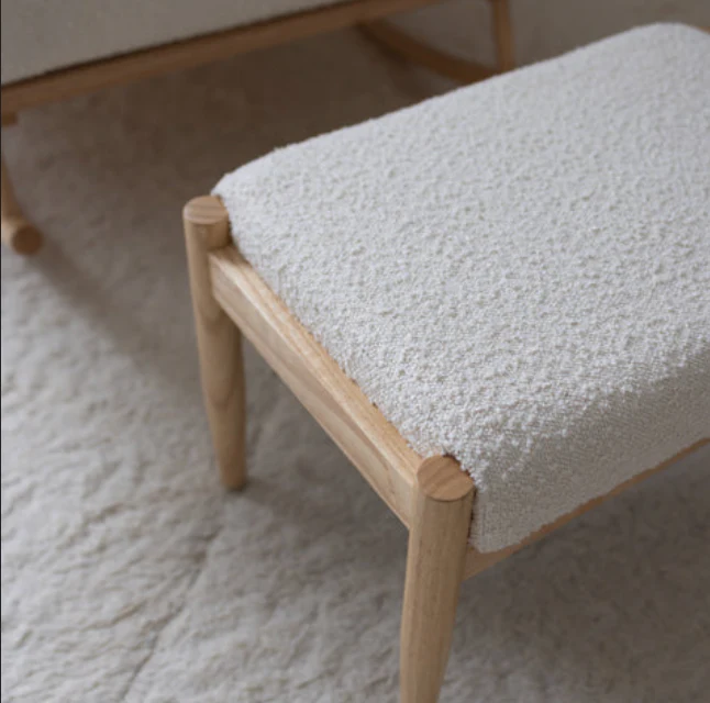 Jolie Rocker & Ottoman - Cream