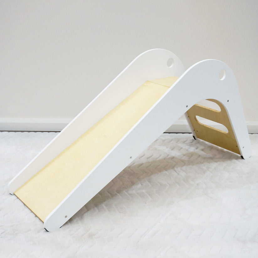 Indoor Wooden Slide - White/Birch