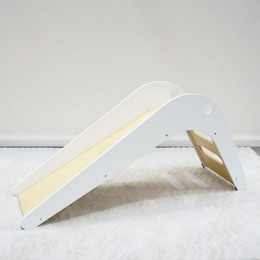 Indoor Wooden Slide - White/Birch