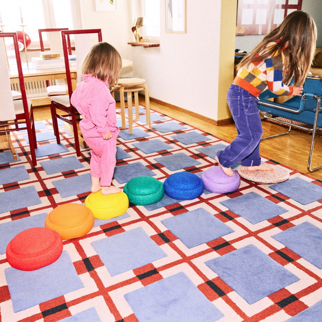 Stapelstein Balance Stepping Stones (Set of 7) - Rainbow Classic