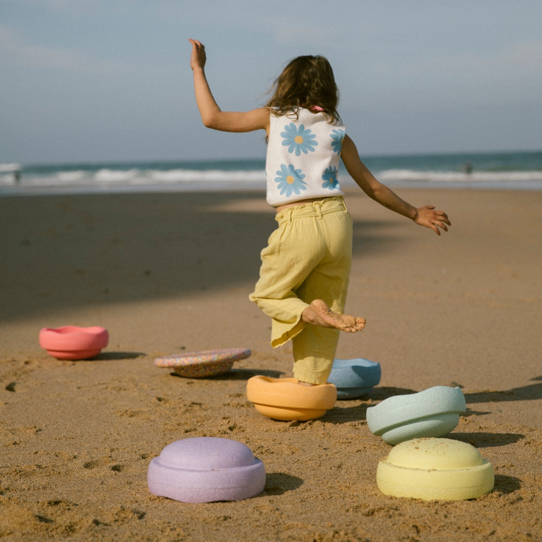 Stapelstein Balance Stepping Stones (Set of 7) - Rainbow Pastel