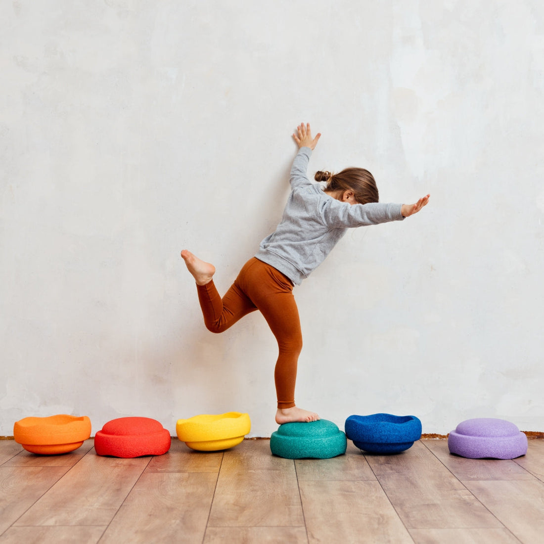 Stapelstein Original Balance Stepping Stones (Set of 6) - Rainbow Classic