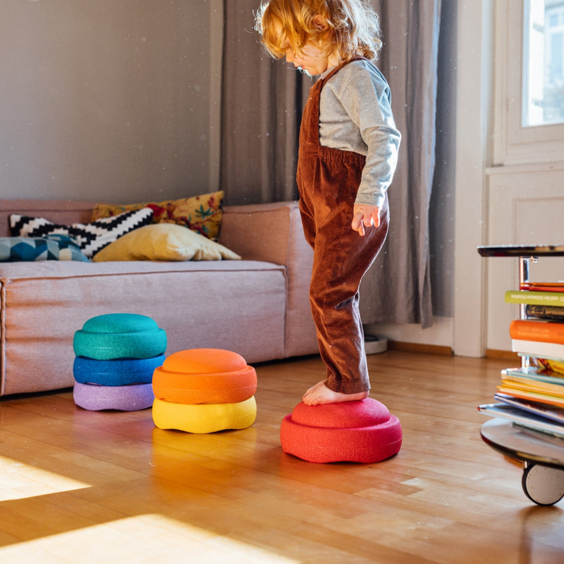 Stapelstein Original Balance Stepping Stones (Set of 6) - Rainbow Classic