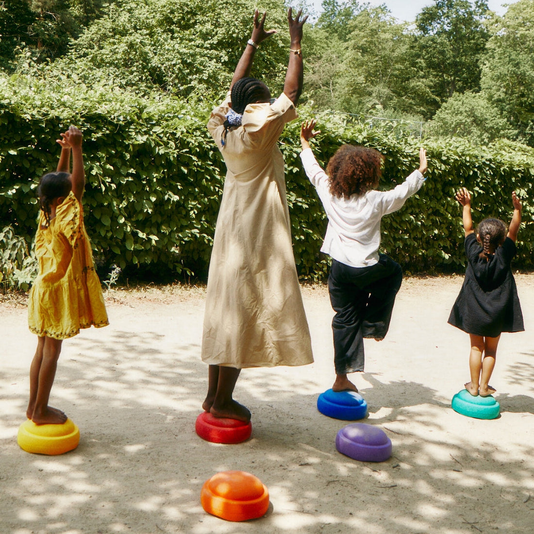 Stapelstein Original Balance Stepping Stones (Set of 6) - Rainbow Classic